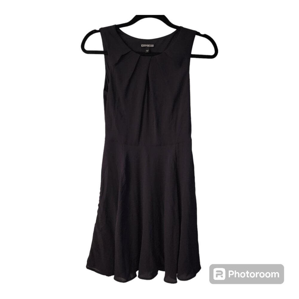 Express Keyhole Dark Purple Dress